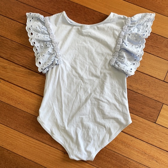 Zara Pleated Eyelets Raffle Bodysuit - Picture 4 of 7